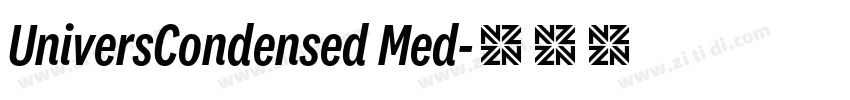 UniversCondensed Med字体转换